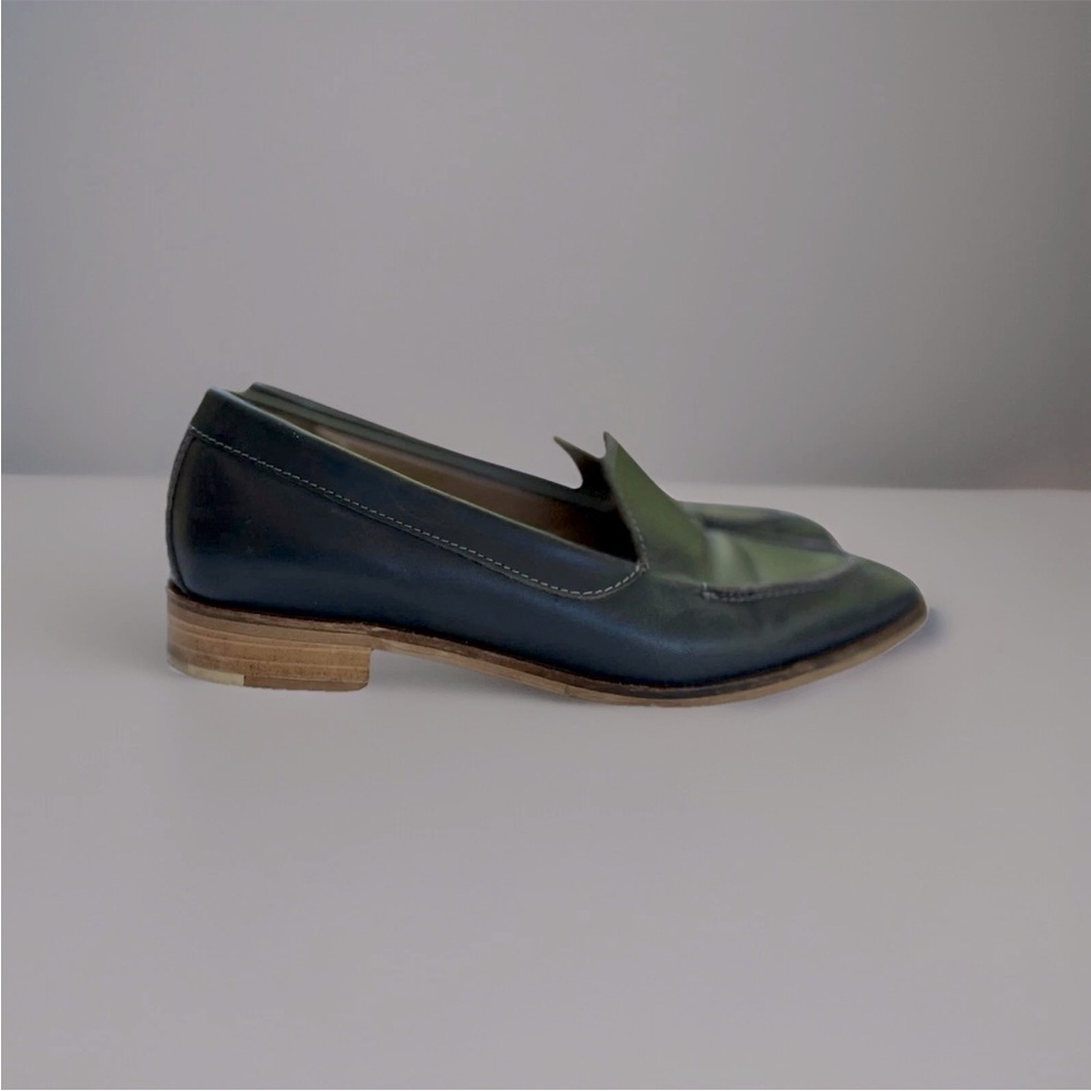 Everlane Dark Grey Leather Modern Loafers